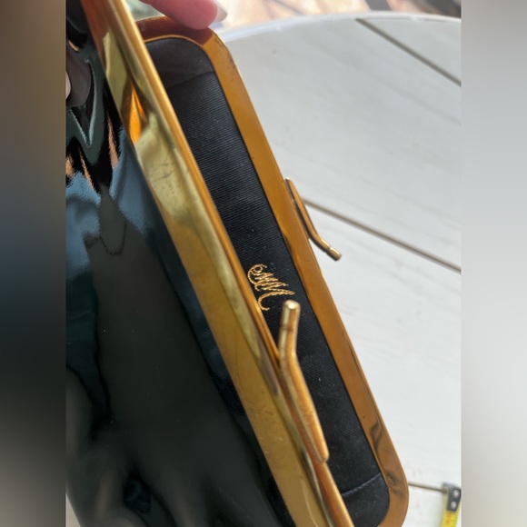Vintage black patent clutch - Picture 10 of 12